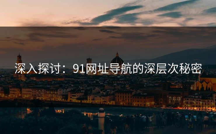 深入探讨：91网址导航的深层次秘密